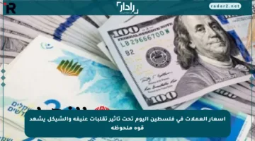أسعار العملات في فلسطين اليوم تحت تأثير تقلبات عنيفة والشيكل يشهد قوة ملحوظة
